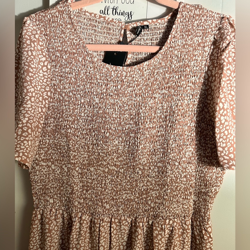 New smocked maxi dress